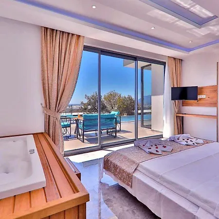 Caykoey 2 Bedroom Secluded With Private Pool Hot Tub Vila Kalkan