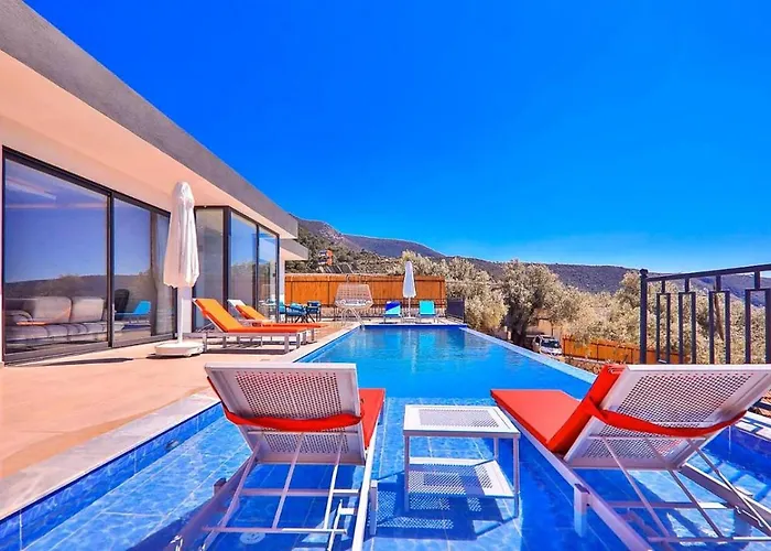 Villa Caykoey 2 Bedroom Secluded With Private Pool Hot Tub Kalkan