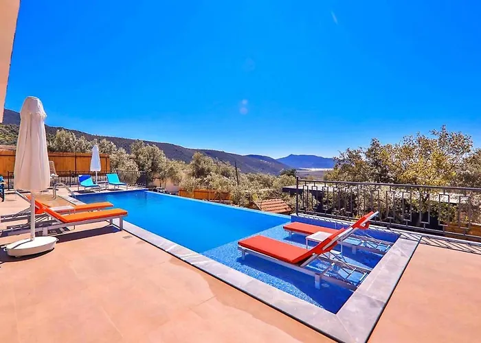 Caykoey 2 Bedroom Secluded With Private Pool Hot Tub * Kalkan