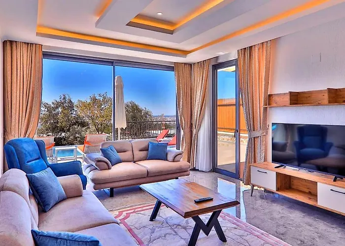 Caykoey 2 Bedroom Secluded With Private Pool Hot Tub Villa Kalkan